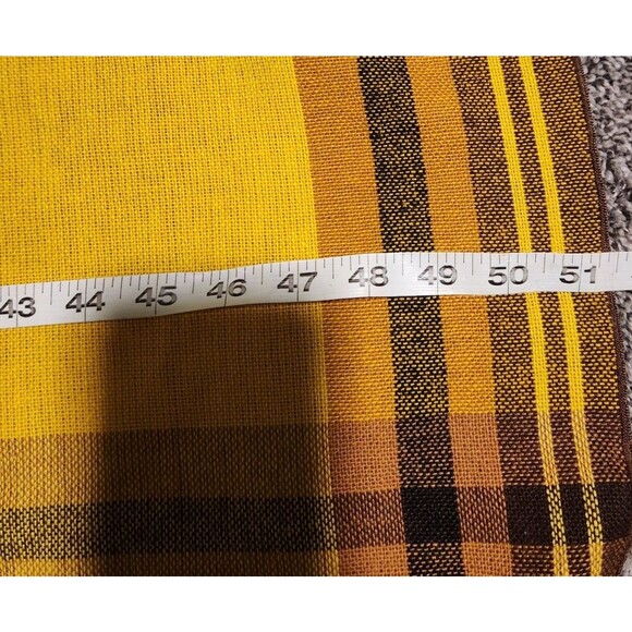 Vtg Linens Lot Table Cloth Oval Square Napkins Embroidered Plaid Fall Decor - Picture 5 of 16